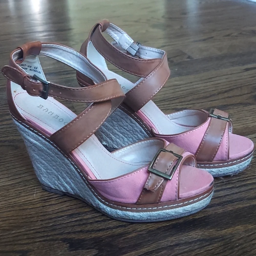 Bamboo Espadrilles - pink - size 6.5